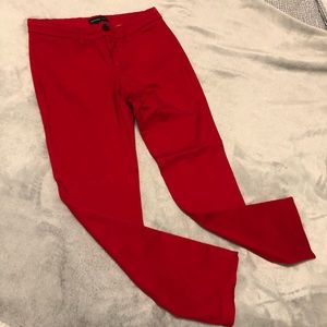 Red Ankle Pants from Mango